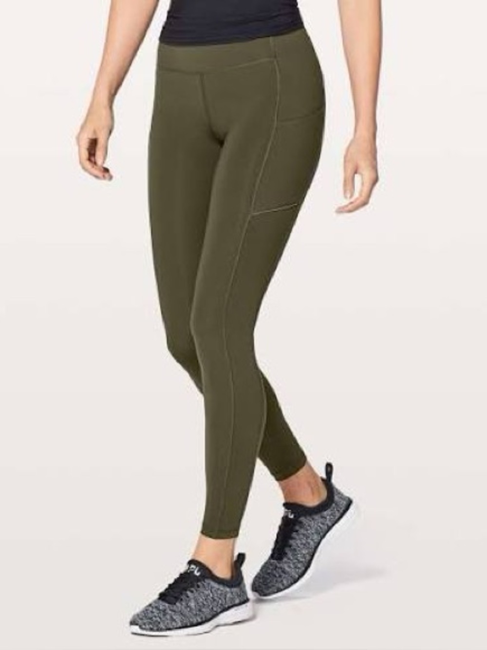 Lululemon Speed Up Tights Performance Running Training Leggings Olive Size 4